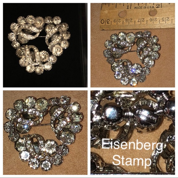 Eisenberg Set: 2” Brooch & 7.25” Bracelet - Picture 3 of 6